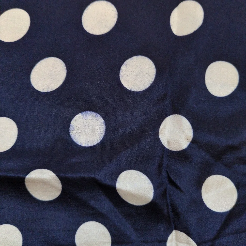 Vtg Liz Claiborne Graphic Floral Silk Scarf -‎ Stripes Polka Dot Red White Black